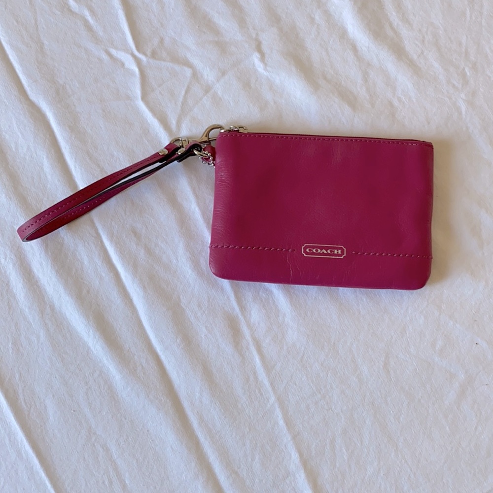 Pink Coach Wristlet